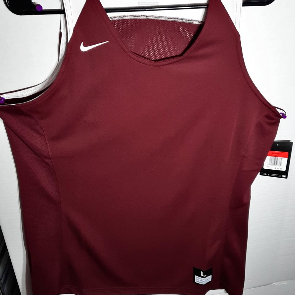 SALE Nike Women's Dri-Fit Sleeveless Athletic shirt Size Large 100% Auth…